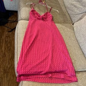 Never worn dress.. halter dress, size is 9/10.. bought in New York …exquisite